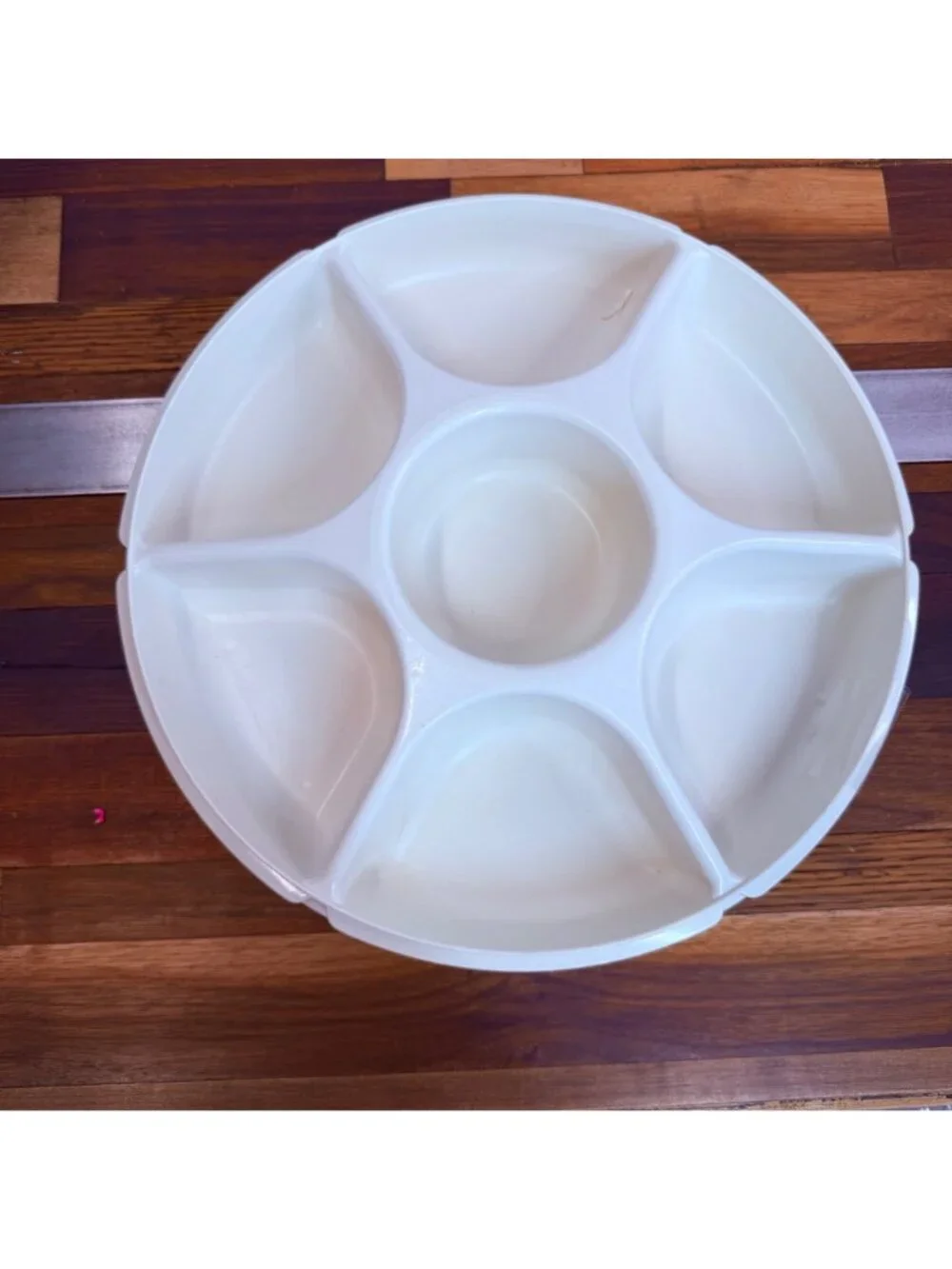 Vintage Tupperware Divided Serving Tray - Durable & Lightweight